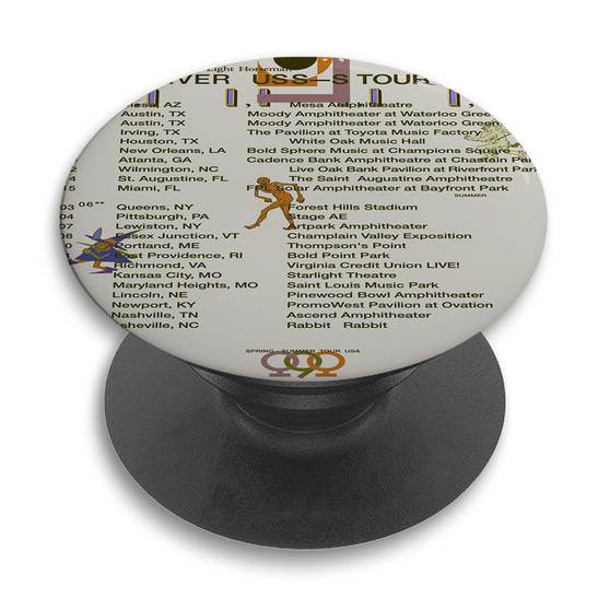 Pastele Bon Iver US Tour 2022 Custom PopSockets Awesome Personalized Phone Grip Holder Pop Up Stand Out Mount Grip Standing Pods Apple iPhone Samsung Google Asus Sony Phone Accessories