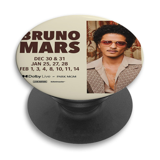 Pastele Bruno Mars 2023 Tour Custom PopSockets Awesome Personalized Phone Grip Holder Pop Up Stand Out Mount Grip Standing Pods Apple iPhone Samsung Google Asus Sony Phone Accessories