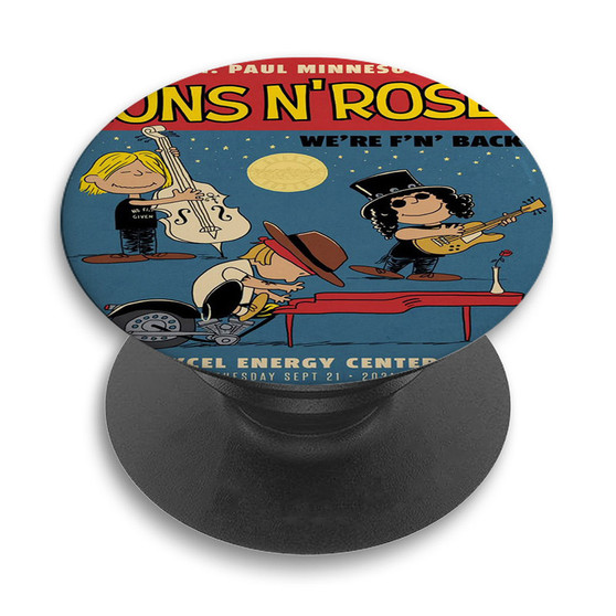 Pastele Guns N Roses Minnesota US Custom PopSockets Awesome Personalized Phone Grip Holder Pop Up Stand Out Mount Grip Standing Pods Apple iPhone Samsung Google Asus Sony Phone Accessories