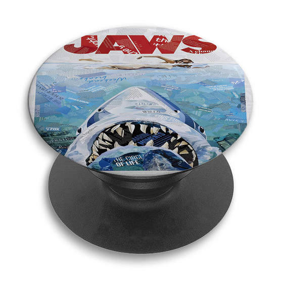 Pastele Jaws Movie Poster Custom PopSockets Awesome Personalized Phone Grip Holder Pop Up Stand Out Mount Grip Standing Pods Apple iPhone Samsung Google Asus Sony Phone Accessories