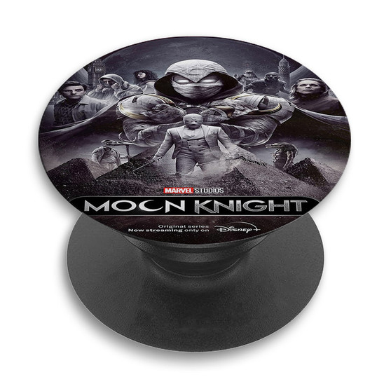 Pastele Moon Knight Movie Custom PopSockets Awesome Personalized Phone Grip Holder Pop Up Stand Out Mount Grip Standing Pods Apple iPhone Samsung Google Asus Sony Phone Accessories