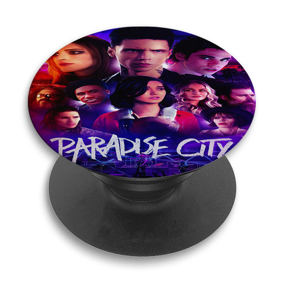 Pastele Paradise City Custom PopSockets Awesome Personalized Phone Grip Holder Pop Up Stand Out Mount Grip Standing Pods Apple iPhone Samsung Google Asus Sony Phone Accessories