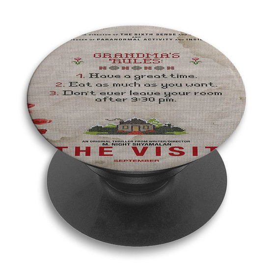 Pastele The Visit Movie Custom PopSockets Awesome Personalized Phone Grip Holder Pop Up Stand Out Mount Grip Standing Pods Apple iPhone Samsung Google Asus Sony Phone Accessories