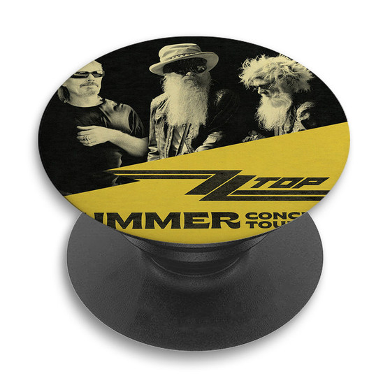 Pastele ZZ Top 2023 Tour Custom PopSockets Awesome Personalized Phone Grip Holder Pop Up Stand Out Mount Grip Standing Pods Apple iPhone Samsung Google Asus Sony Phone Accessories