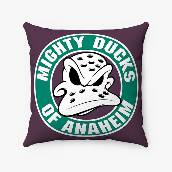 Pastele Anaheim Ducks NHL Art Custom Pillow Case Personalized Spun Polyester Square Pillow Cover Decorative Cushion Bed Sofa Throw Pillow Home Decor