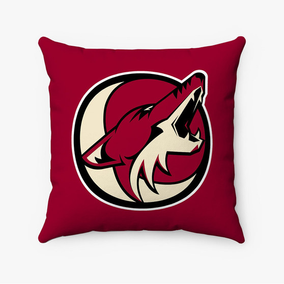 Pastele Arizona Coyotes NHL Art Custom Pillow Case Personalized Spun Polyester Square Pillow Cover Decorative Cushion Bed Sofa Throw Pillow Home Decor