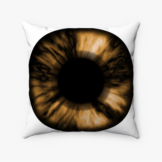 Pastele Gold Eyes Custom Pillow Case Personalized Spun Polyester Square Pillow Cover Decorative Cushion Bed Sofa Throw Pillow Home Decor