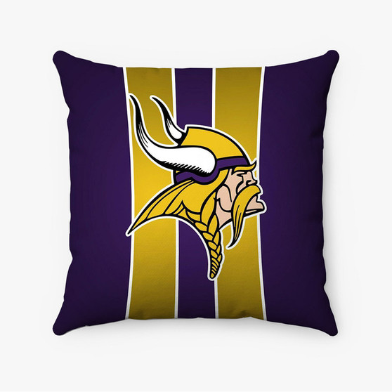 Pastele Minnesota Vikings NFL Art Custom Pillow Case Personalized Spun Polyester Square Pillow Cover Decorative Cushion Bed Sofa Throw Pillow Home Decor