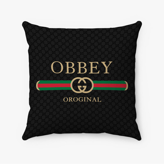 Pastele Obey Gucci Custom Pillow Case Personalized Spun Polyester Square Pillow Cover Decorative Cushion Bed Sofa Throw Pillow Home Decor