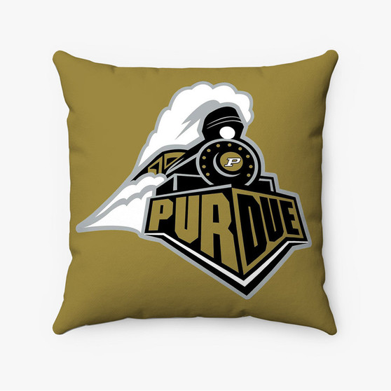 Pastele Purdue Boilermakers Art Custom Pillow Case Personalized Spun Polyester Square Pillow Cover Decorative Cushion Bed Sofa Throw Pillow Home Decor