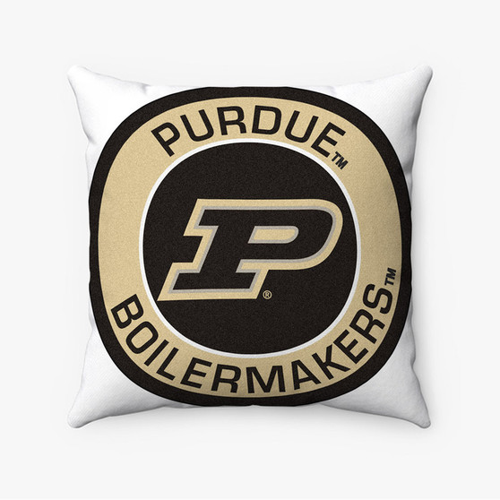 Pastele Purdue Boilermakers Custom Pillow Case Personalized Spun Polyester Square Pillow Cover Decorative Cushion Bed Sofa Throw Pillow Home Decor