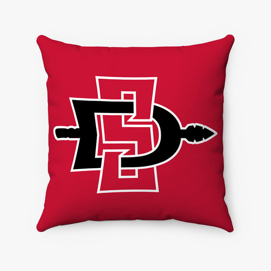 Pastele San Diego State Aztecs Custom Pillow Case Personalized Spun Polyester Square Pillow Cover Decorative Cushion Bed Sofa Throw Pillow Home Decor