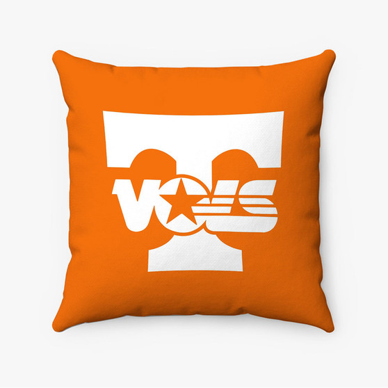 Pastele Tennessee Volunteers Custom Pillow Case Personalized Spun Polyester Square Pillow Cover Decorative Cushion Bed Sofa Throw Pillow Home Decor