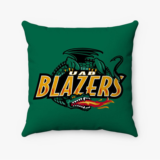 Pastele UAB Blazers Custom Pillow Case Personalized Spun Polyester Square Pillow Cover Decorative Cushion Bed Sofa Throw Pillow Home Decor