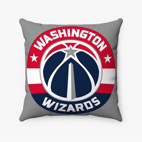 Pastele Washington Wizards NBA Custom Pillow Case Personalized Spun Polyester Square Pillow Cover Decorative Cushion Bed Sofa Throw Pillow Home Decor