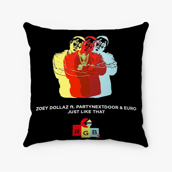 Pastele Zoey Dollaz feat PARTYNEXTDOOR Custom Pillow Case Personalized Spun Polyester Square Pillow Cover Decorative Cushion Bed Sofa Throw Pillow Home Decor