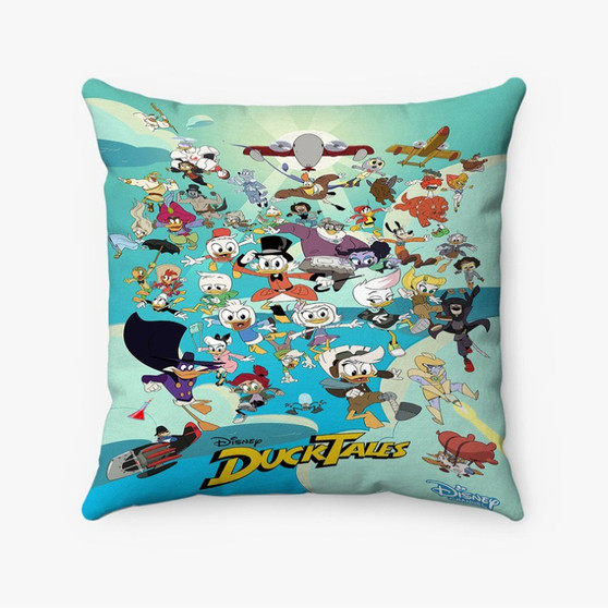 Pastele Ducktales Season 3 Custom Pillow Case Personalized Spun Polyester Square Pillow Cover Decorative Cushion Bed Sofa Throw Pillow Home Decor