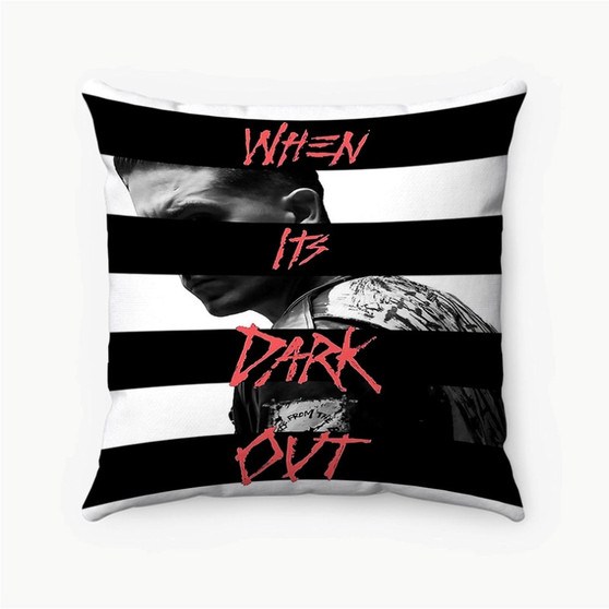 Pastele G Eazy When Its Dark Out Custom Pillow Case Personalized Spun Polyester Square Pillow Cover Decorative Cushion Bed Sofa Throw Pillow Home Decor