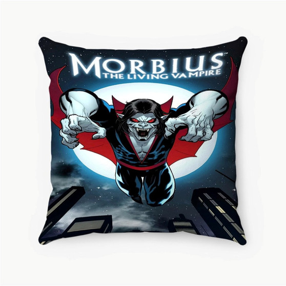 Pastele Morbius The Living Vampire Custom Pillow Case Personalized Spun Polyester Square Pillow Cover Decorative Cushion Bed Sofa Throw Pillow Home Decor
