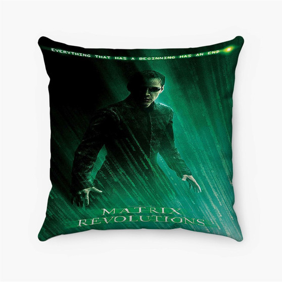 Pastele The Matrix Revolutions Custom Pillow Case Personalized Spun Polyester Square Pillow Cover Decorative Cushion Bed Sofa Throw Pillow Home Decor