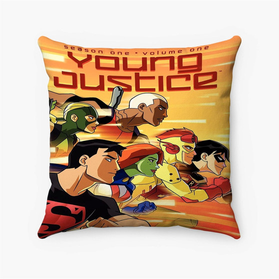 Pastele Young Justice 2010 Poster Wall Decor Custom Pillow Case Personalized Spun Polyester Square Pillow Cover Decorative Cushion Bed Sofa Throw Pillow Home Decor