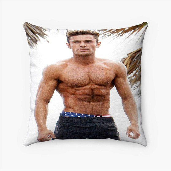 Pastele Zac Efron Custom Pillow Case Personalized Spun Polyester Square Pillow Cover Decorative Cushion Bed Sofa Throw Pillow Home Decor
