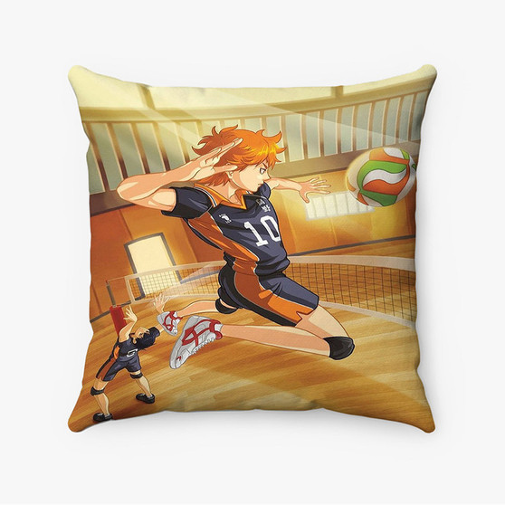 Pastele Haikyuu Smash Custom Pillow Case Personalized Spun Polyester Square Pillow Cover Decorative Cushion Bed Sofa Throw Pillow Home Decor