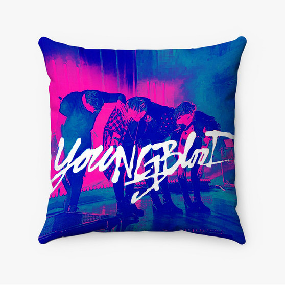 Pastele 5sos youngblood Custom Pillow Case Personalized Spun Polyester Square Pillow Cover Decorative Cushion Bed Sofa Throw Pillow Home Decor
