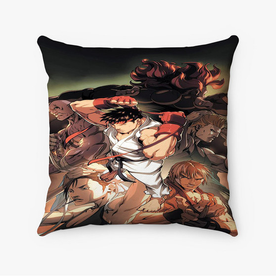 Pastele Street Fighter 2 Custom Pillow Case Personalized Spun Polyester Square Pillow Cover Decorative Cushion Bed Sofa Throw Pillow Home Decor