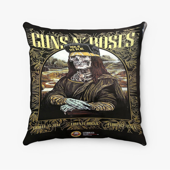 Pastele Guns N Roses Italy Custom Pillow Case Awesome Personalized Spun Polyester Square Pillow Cover Decorative Cushion Bed Sofa Throw Pillow Home Decor