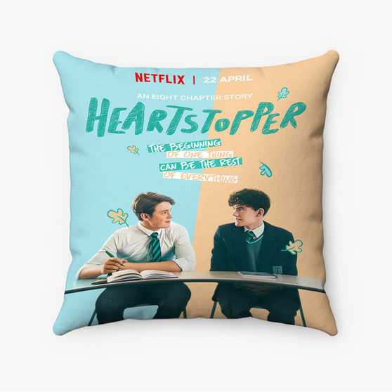 Pastele Heartstopper Custom Pillow Case Awesome Personalized Spun Polyester Square Pillow Cover Decorative Cushion Bed Sofa Throw Pillow Home Decor