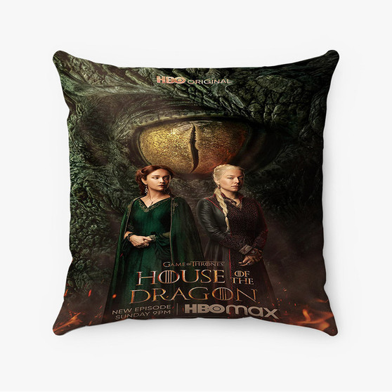 Pastele House of the Dragon Custom Pillow Case Awesome Personalized Spun Polyester Square Pillow Cover Decorative Cushion Bed Sofa Throw Pillow Home Decor