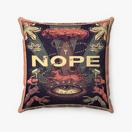 Pastele Nope Movie 2022 Custom Pillow Case Awesome Personalized Spun Polyester Square Pillow Cover Decorative Cushion Bed Sofa Throw Pillow Home Decor