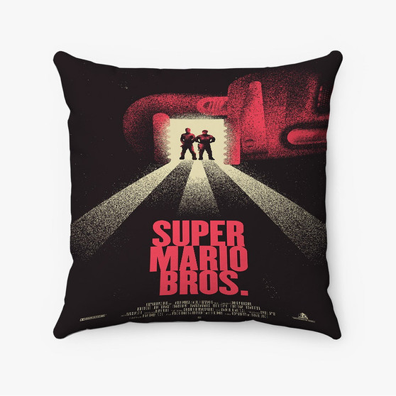 Pastele The Super Mario Bros Movie 2 Custom Pillow Case Awesome Personalized Spun Polyester Square Pillow Cover Decorative Cushion Bed Sofa Throw Pillow Home Decor