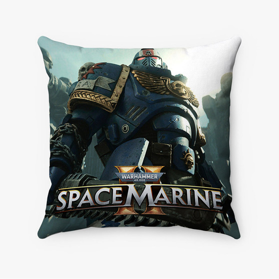 Pastele Warhammer 40 K Space Marine Custom Pillow Case Awesome Personalized Spun Polyester Square Pillow Cover Decorative Cushion Bed Sofa Throw Pillow Home Decor