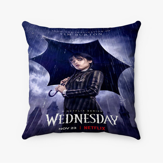 Pastele Wednesday TV Series Custom Pillow Case Awesome Personalized Spun Polyester Square Pillow Cover Decorative Cushion Bed Sofa Throw Pillow Home Decor