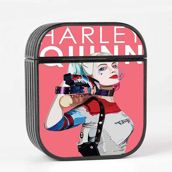 Pastele Harley Quinn Suicide Squad Custom AirPods Case Cover Awesome Personalized Apple AirPods Gen 1 AirPods Gen 2 AirPods Pro Hard Skin Protective Cover Sublimation Cases