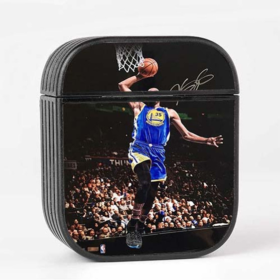 Pastele Kevin Durant Signed Warriors Slam Dunk Custom AirPods Case Cover Awesome Personalized Apple AirPods Gen 1 AirPods Gen 2 AirPods Pro Hard Skin Protective Cover Sublimation Cases