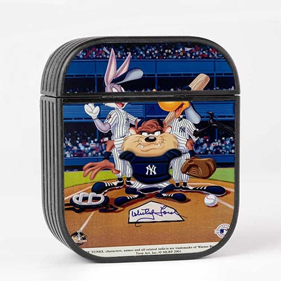 Pastele Looney Tunes New York Yankees Custom AirPods Case Cover Awesome Personalized Apple AirPods Gen 1 AirPods Gen 2 AirPods Pro Hard Skin Protective Cover Sublimation Cases