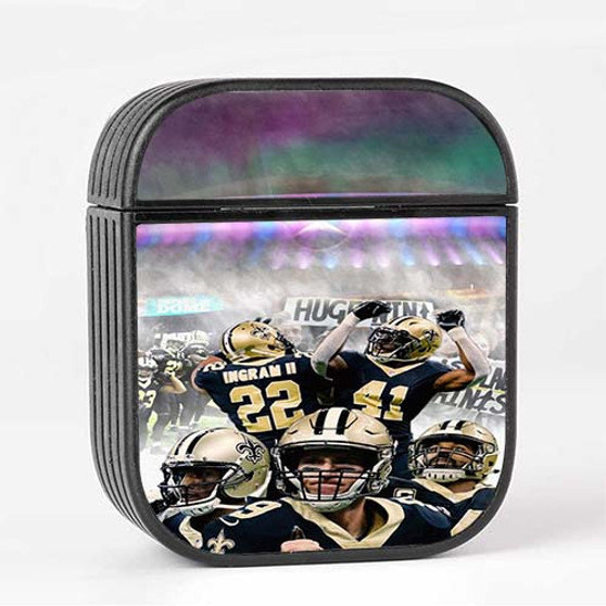 Pastele New Orleans Saints NFL 2022 Custom AirPods Case Cover Awesome Personalized Apple AirPods Gen 1 AirPods Gen 2 AirPods Pro Hard Skin Protective Cover Sublimation Cases