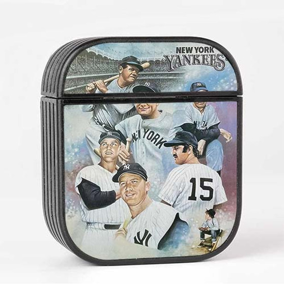 Pastele New York Yankees Vintage Custom AirPods Case Cover Awesome Personalized Apple AirPods Gen 1 AirPods Gen 2 AirPods Pro Hard Skin Protective Cover Sublimation Cases