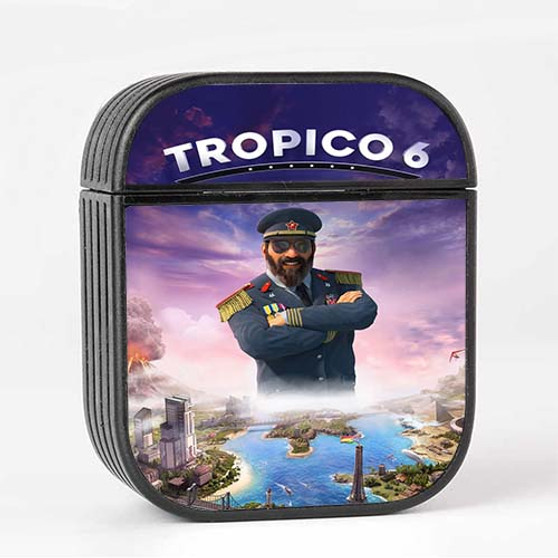 Pastele Tropico 6 Custom AirPods Case Cover Awesome Personalized Apple AirPods Gen 1 AirPods Gen 2 AirPods Pro Hard Skin Protective Cover Sublimation Cases
