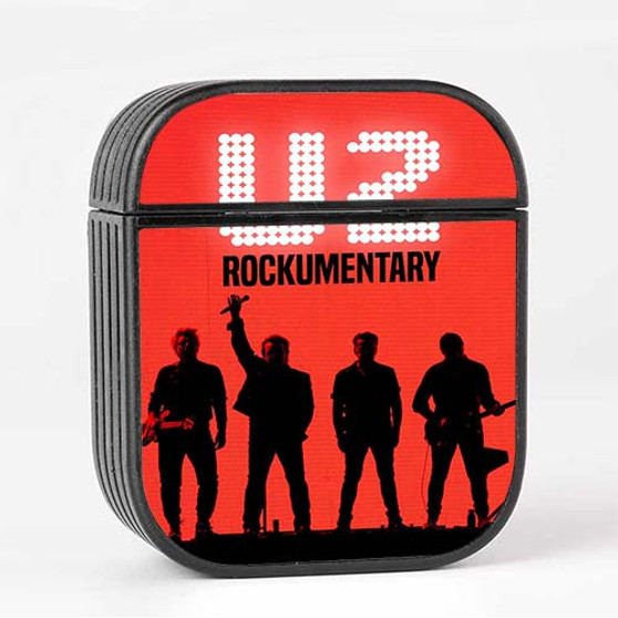 Pastele U2 Rockumentary Custom AirPods Case Cover Awesome Personalized Apple AirPods Gen 1 AirPods Gen 2 AirPods Pro Hard Skin Protective Cover Sublimation Cases