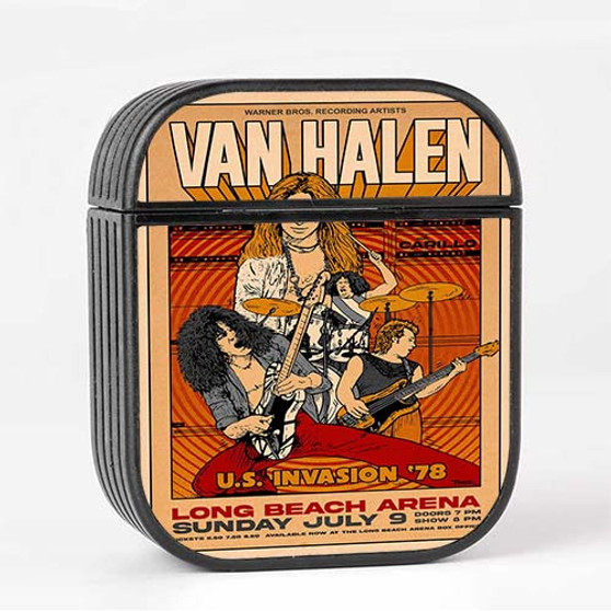 Pastele Van Halen Tour Custom AirPods Case Cover Awesome Personalized Apple AirPods Gen 1 AirPods Gen 2 AirPods Pro Hard Skin Protective Cover Sublimation Cases