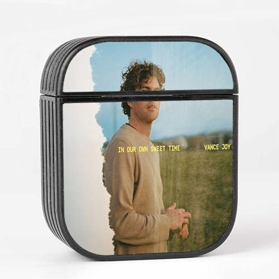 Pastele Vance Joy In Our Own Sweet Time Custom AirPods Case Cover Awesome Personalized Apple AirPods Gen 1 AirPods Gen 2 AirPods Pro Hard Skin Protective Cover Sublimation Cases