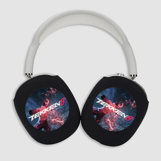 Pastele Tekken 8 Custom AirPods Max Case Cover Awesome Personalized Hard Smart Protective Cover Shock-proof Dust-proof Slim Accessories for Apple AirPods Pro Max Black White Colors