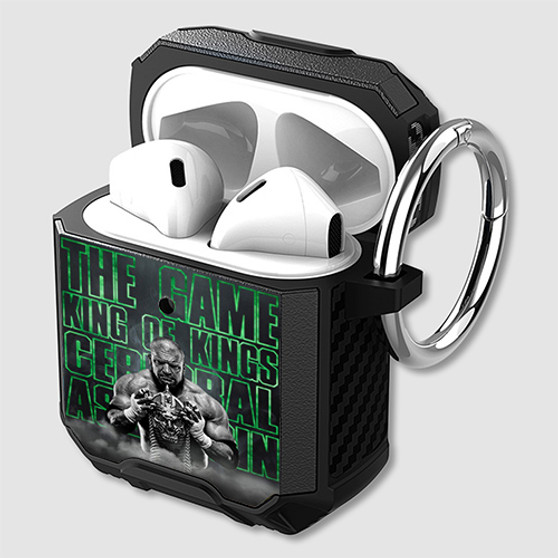 Pastele Triple H King of Kings Custom Personalized AirPods Case Shockproof Cover Awesome The Best Smart Protective Cover With Ring AirPods Gen 1 2 3 Pro Black Pink Colors