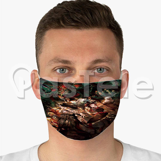 Gekijouban Soushuuhen Overlord Custom Fabric Face Mask Polyester Two Layers Cloth