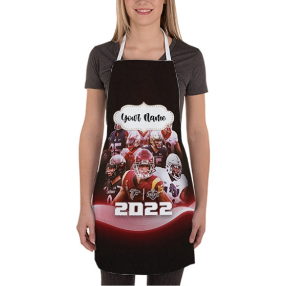 Pastele Atlanta Falcons NFL 2022 Squad Custom Personalized Name Kitchen Apron Awesome With Adjustable Strap and Big Pockets For Cooking Baking Cafe Coffee Barista Cheff Bartender