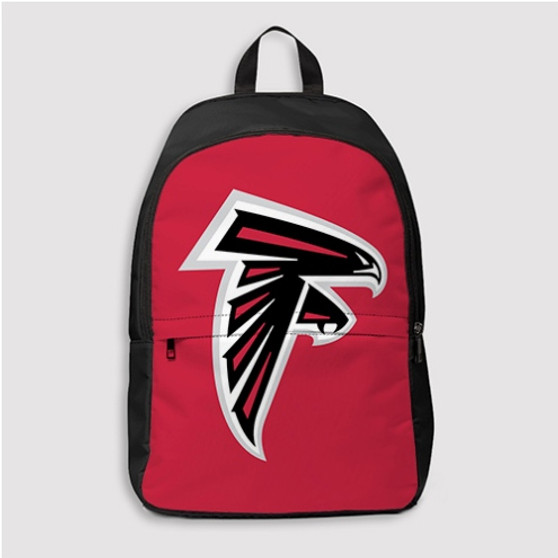 Pastele Atlanta Falcons NFL Art Custom Backpack Personalized School Bag Travel Bag Work Bag Laptop Lunch Office Book Waterproof Unisex Fabric Backpack